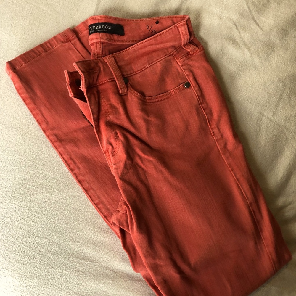 Red Liverpool Jeans. Sz 2/26